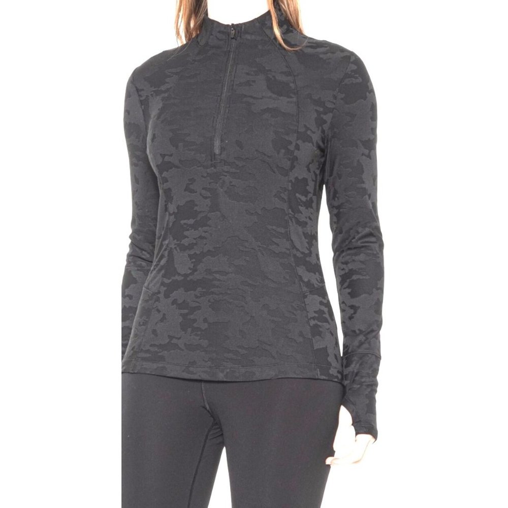 Spyder Mock Neck Knit Shirt XL Zip Neck Long Sleeve